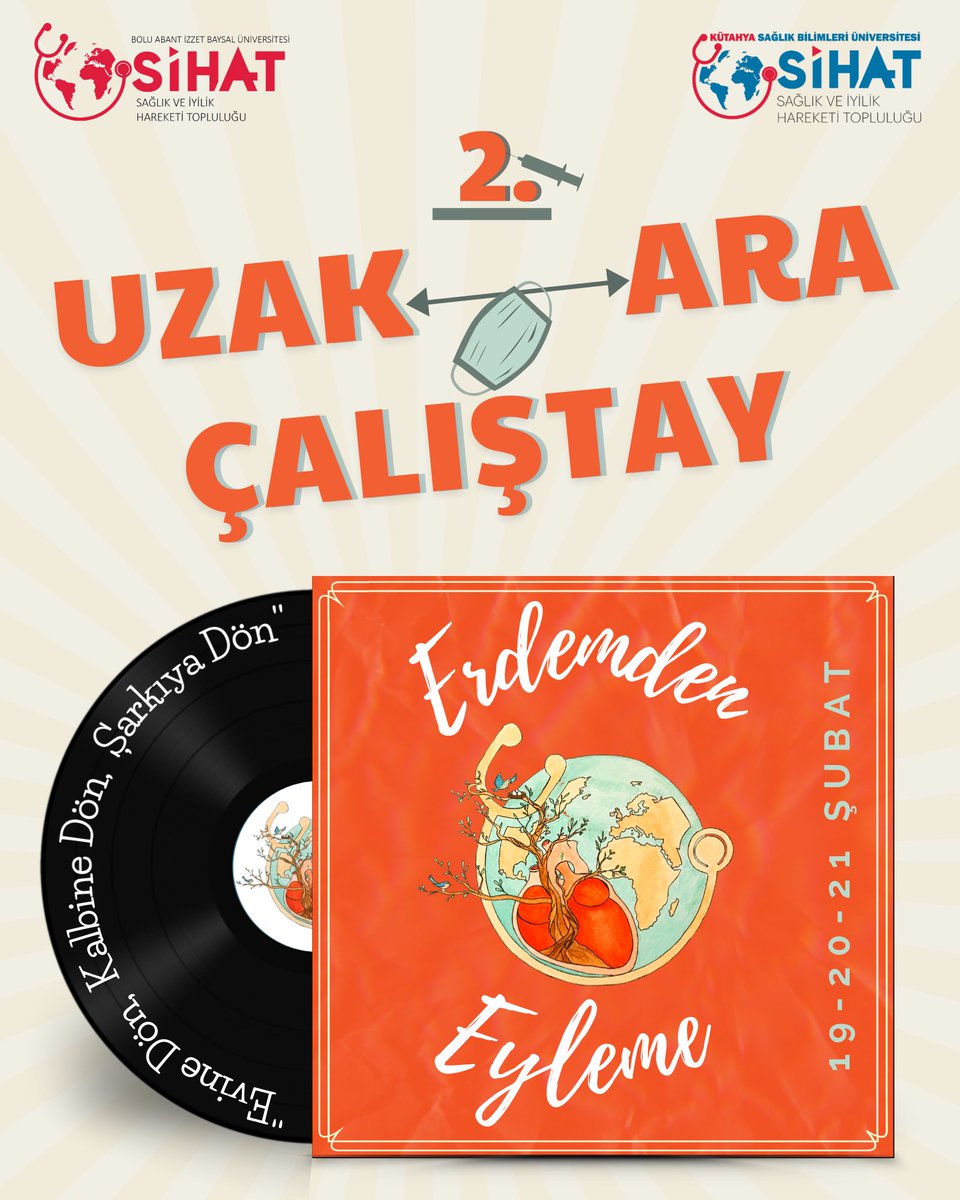 2. Online çalıştayımız“Erdemden Eyleme” ile devam ediyoruz.
Bu çalıştaydaki Yol arkadaşlarımız BAİBÜ SİHAT ve DEÜ SİHAT'in biriciği Songül Tekdemir🌸
Biz tekrar sizinle beraber bir çalıştay yapacağımız için çok mutlu ve heyecanlıyız.
19-20-21 Şubat'ta görüşmek üzere ☺️