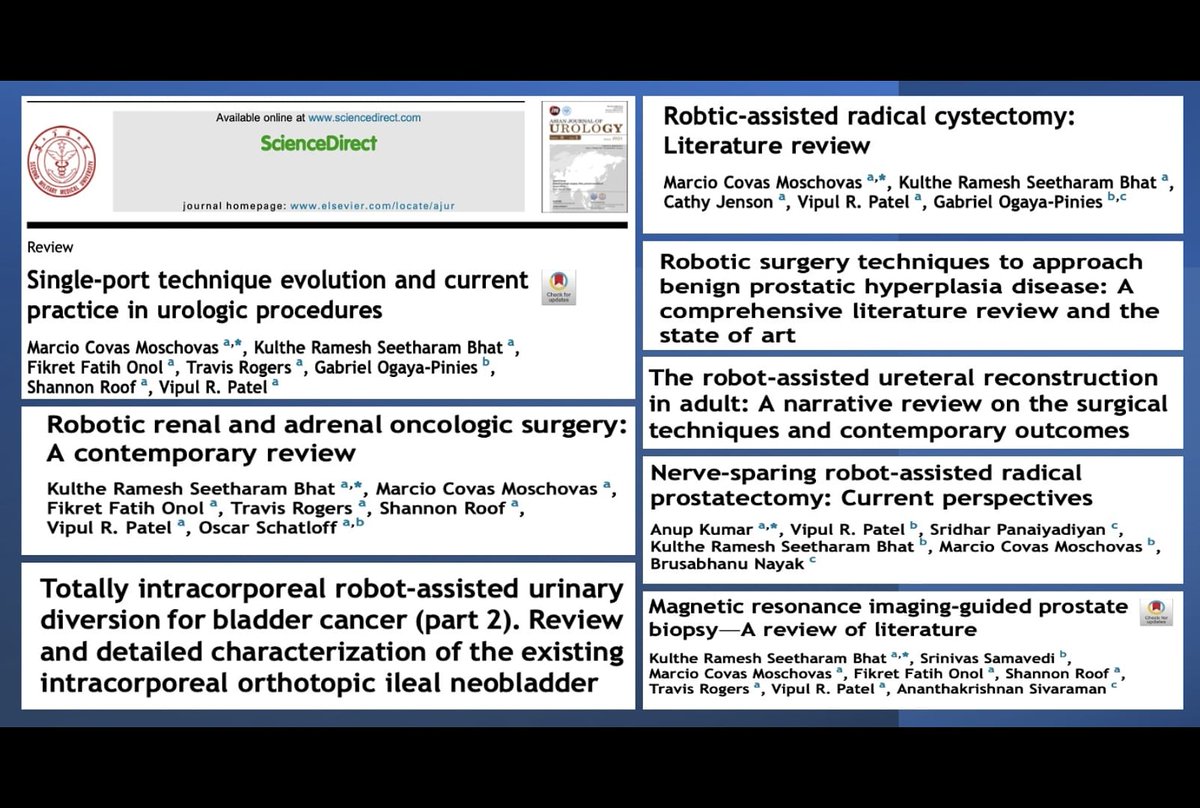 Marcio Moschovas MD, Ph.D. (@marciomoschovas) on Twitter photo These are some recent articles that we published today describing the robotic approach to different types of urologic procedures. Congrats to all authors involved in this scientific project.
<a href="/celebrationgri/">celebrationgri</a> <a href="/AdventHealth/">AdventHealth</a> <a href="/gabrielogaya/">Gabriel Ogaya</a> <a href="/OsasdeCastroNe1/">Oséas de Castro Neves Neto</a> <a href="/LeonardoMMLins/">Leonardo M M Lins, MD</a> These are some recent articles that we published today describing the robotic approach to different types of urologic procedures. Congrats to all authors involved in this scientific project.
<a href="/celebrationgri/">celebrationgri</a> <a href="/AdventHealth/">AdventHealth</a> <a href="/gabrielogaya/">Gabriel Ogaya</a> <a href="/OsasdeCastroNe1/">Oséas de Castro Neves Neto</a> <a href="/LeonardoMMLins/">Leonardo M M Lins, MD</a>