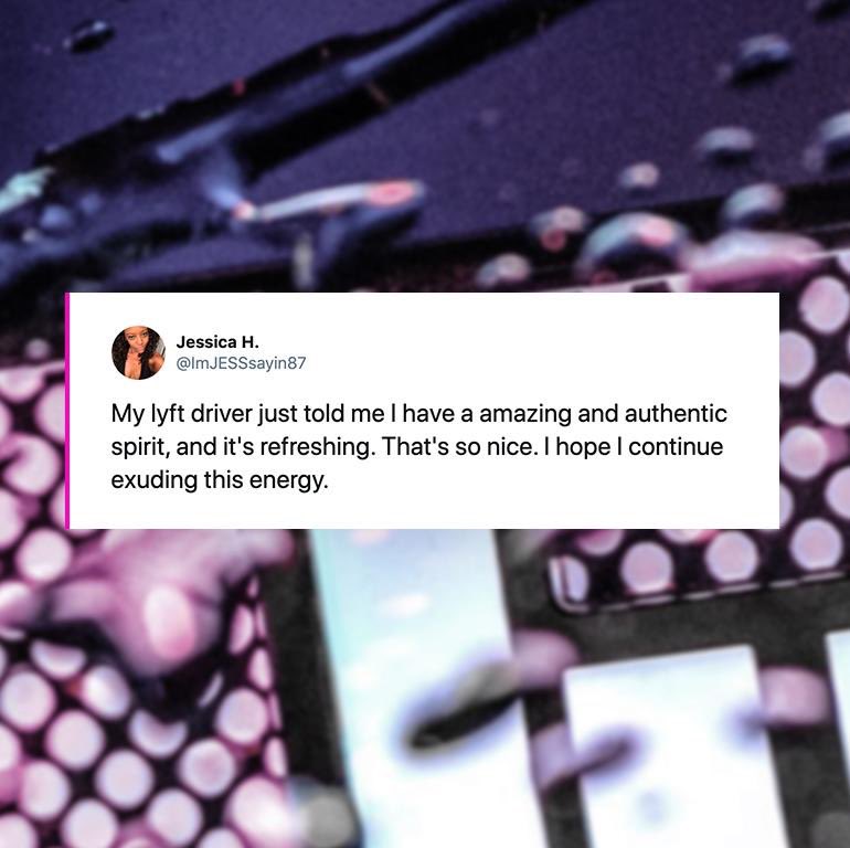 Quote tweets from riders who love their Lyft drivers