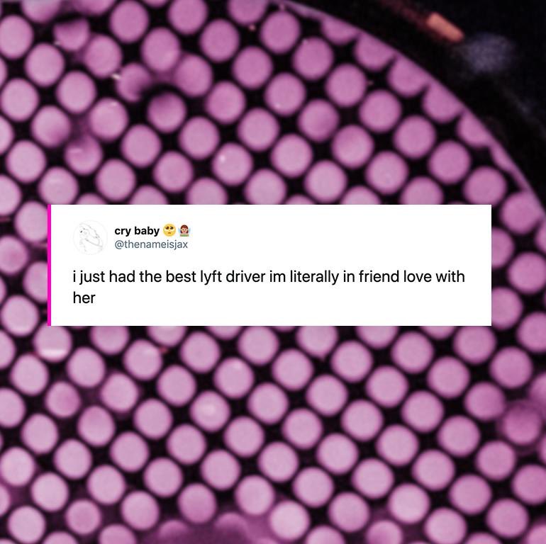Quote tweets from riders who love their Lyft drivers