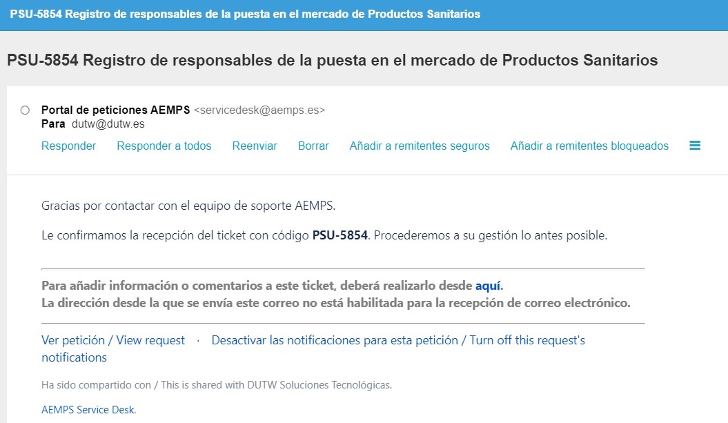Las cosas importantes no pueden esperar y por eso hoy, a pesar de ser el día que es y para cumplir la legislación que aplica hemos finalizado los trámites del registro en la <a href="/AEMPSGOB/">AEMPS</a> de nuestra Terapia de Recuperación de Olfato y Gusto es.sentia desarrollada por <a href="/DutwSoluciones/">DUTW Soluciones</a>