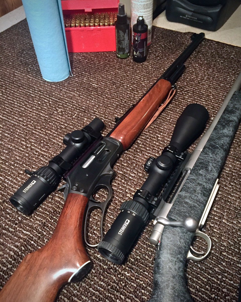 bushcamp2's tweet photo. My wife’s going to be real proud of me!!  She asked me to do some cleaning while she went shopping &amp; I got 2 rifles &amp; one shotgun cleaned!! https://t.co/HpYCdtKuaI
