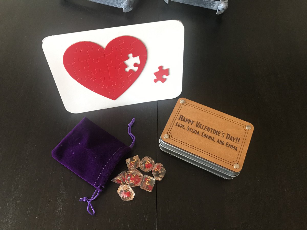 Mike_Haracz's tweet image. My wife is a top tier v-day gift giver. 

#FlowerDice #DnD #TTRPG #ValentinesDay