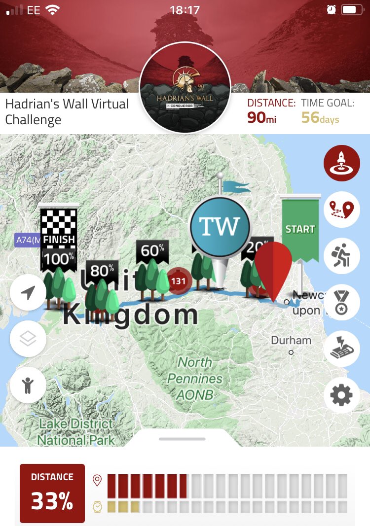 HMillSchool's tweet photo. Wow, Millers! We are one third of the way along Hadrian’s wall, and have raised £64 so far. Amazing!
#hornsmillwalkforwellness @JustGiving @TheCountessNHS https://t.co/JIeNzmjxNJ
