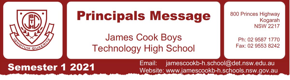 Principals Term 1 message 2021
ow.ly/8r9s50DzZpA