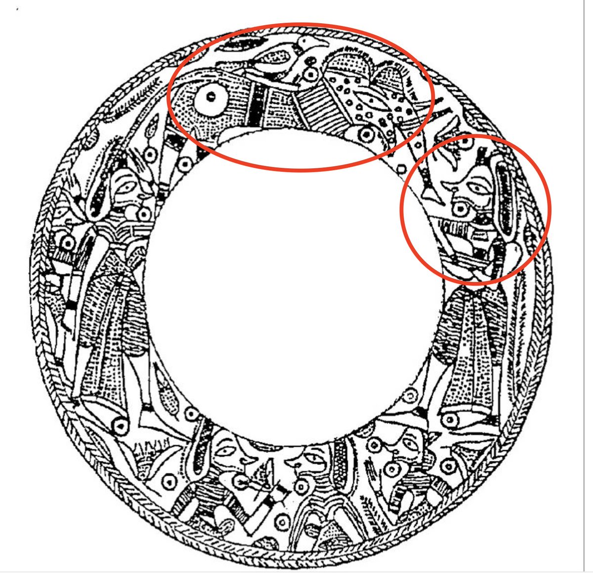 One additional hint - Look at the elephant dot. On his tail. This dot is exactly found in some Jaina representations. I think we can be sure these mirrors were made by Indian craftsmen now. (as  @anilksuri said, the technology would be a trade secret & not likely to be shared)