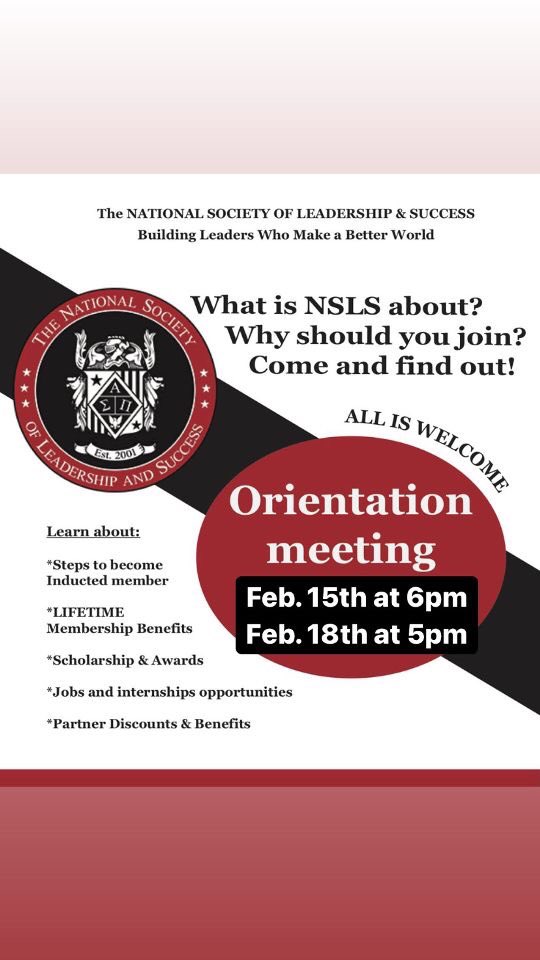 nsls_nsu's tweet photo. Attend one of our live orientation meetings. RSVP online or through the NSLS app.

#nsls #nslsnsu #sigmaalphapi #sigmaalphapihonorsociety https://t.co/zh7BSYBdoH
