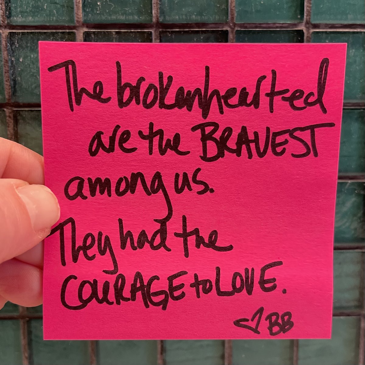 BreneBrown's tweet image. Our friends, our partners, our family, our sweet pets - to love is to be deeply vulnerable.  And that’s as brave as it gets.