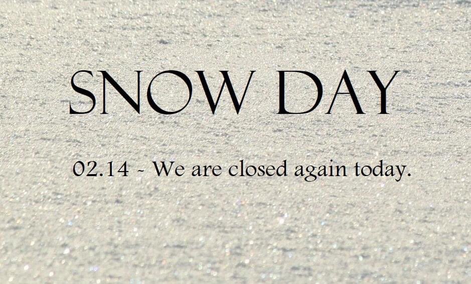 We hope to be back as soon as we get a break in the weather.
In the meantime, please stay safe out there!