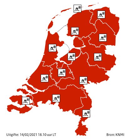 In verband met de uitgegeven code rood van het KNMI vanwege de verwachte ijzel, zijn zowel de teststraten als de vaccinatielocaties van GGD Flevoland tot 12.00 uur morgenochtend (maandag 15 februari) gesloten. Mensen een afspraak hebben voor morgenochtend worden gebeld.