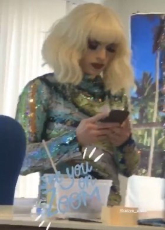 she’s out but she misses u