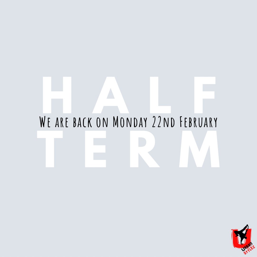 Urban Stylez (@urbanstylezuk) on Twitter photo ITβS HALF TERM WEEK!
Have a very well deserved week off, we are back virtually from Monday 22nd February 2021 π―
As always a HUGE thank you to all our members who have continued to dance with us online we appreciate every single one of you #urbanstylez #streetdance #halfterm ITβS HALF TERM WEEK!
Have a very well deserved week off, we are back virtually from Monday 22nd February 2021 π―
As always a HUGE thank you to all our members who have continued to dance with us online we appreciate every single one of you #urbanstylez #streetdance #halfterm