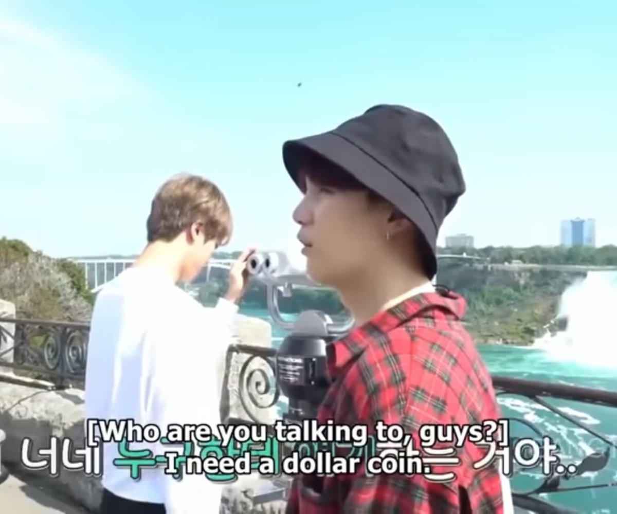 When yoongi was begging for ONE dollar so he could see niagra falls