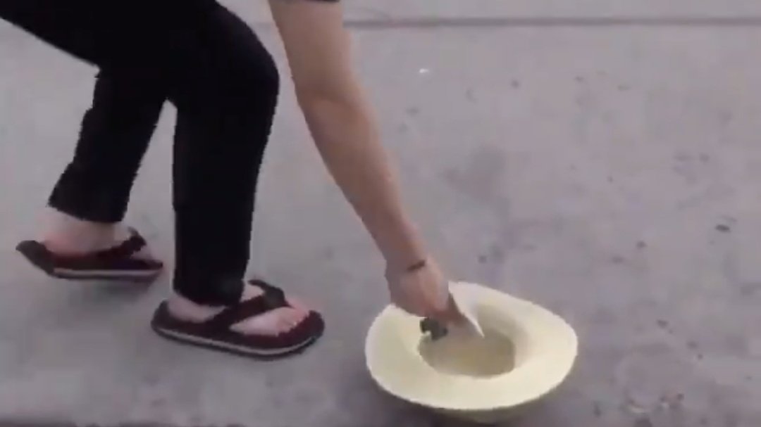 When jimin put money in jungkooks hat and jungkook took his chances and ran for his life