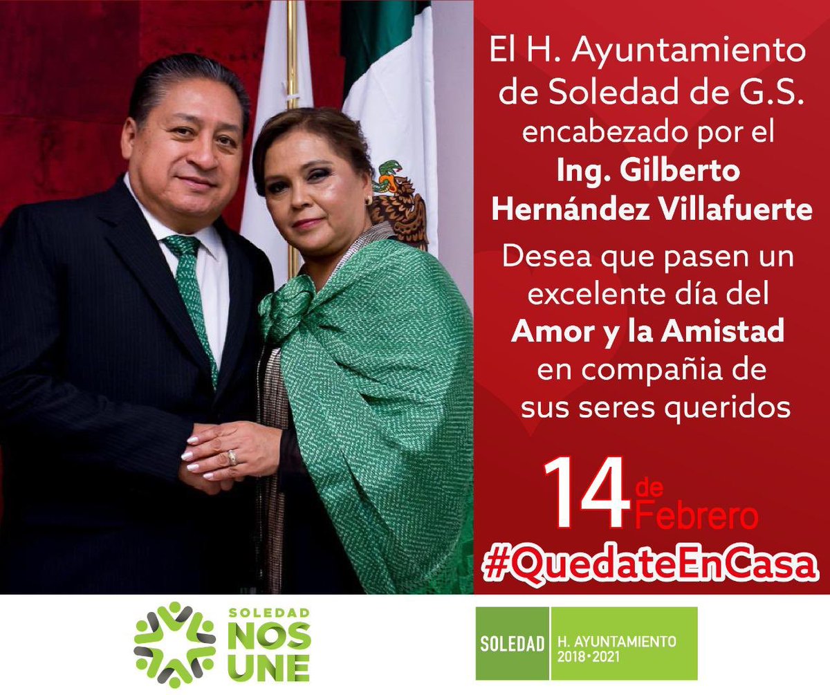GilVillafuerte's tweet photo. #SoledadNosUne || ¡Feliz Día del Amor y la Amistad! En estos momentos de adversidad, valorar a nuestros seres más queridos es lo que nos mantiene con la esperanza de volver a reunirnos y compartir nuestros mejores momentos. ¡Que así sea! Mis mejores deseos en este #14DeFebrero. https://t.co/U7raH9inbd