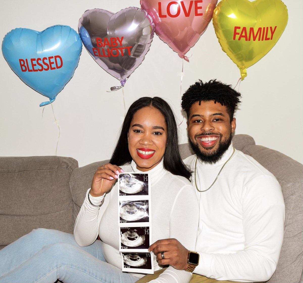 ItsJordAna_'s tweet photo. The SWEETEST gift of all didn’t come in a box this Valentine’s Day! ❤️ We’re expecting! https://t.co/bBuJ8lfSfU