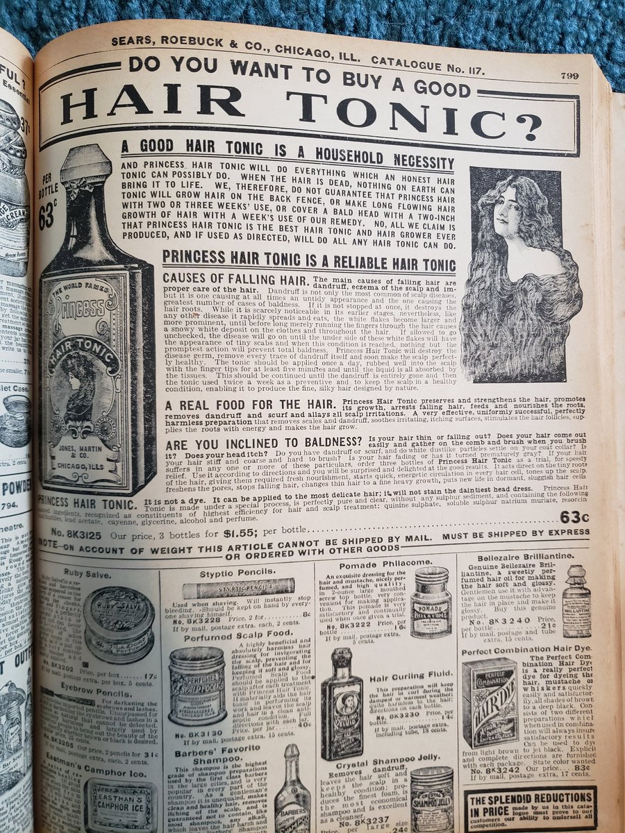 This one I was most surprised by. I thought hair tonic was just an in game thing, I didn't realize it was real!