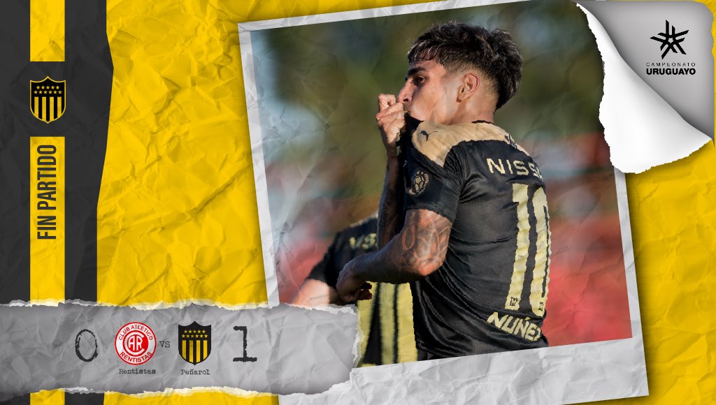 OficialCAP's tweet photo. ✊🏻 ¡GANÓ PEÑAROL! ⚫️🟡 

#Rentistas 0️⃣-1️⃣ #Peñarol

#VamosCarbonero #RENvsPEÑ https://t.co/0IBTjmMFlA