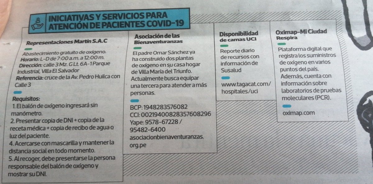 #URGENTE También lugares donde se puede encontrar oxígeno vía <a href="/elcomercio_peru/">El Comercio</a> 👇