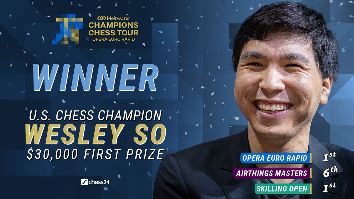 Fans cheer, Wesley So reacts after losing to Magnus Carlsen in Champions  Chess Tour finals