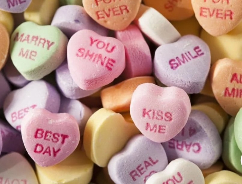 guy who snorts those heart-shaped candies like cocaine in order to absorb their positive messages