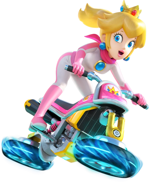 Princess Peach. Probably a hand kiss in the respectful way because she's royalty.