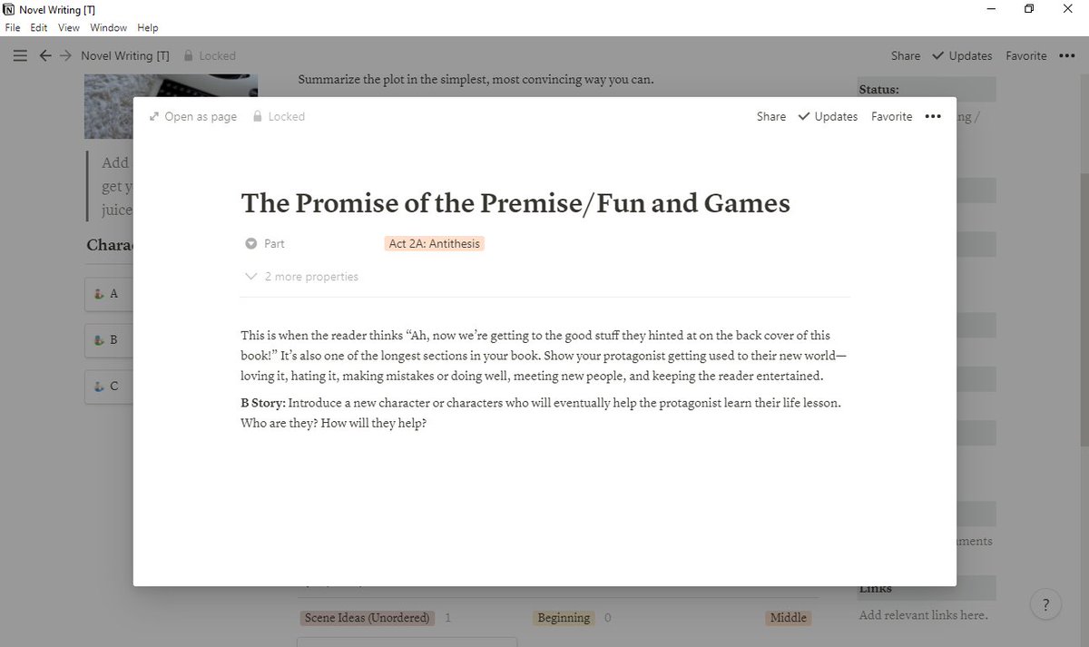 NotionBoost's tweet image. Novel Planning and Writing template

link: notion.so/Novel-Writing-…

#notion #notiontips #notionboost #notiontemplate