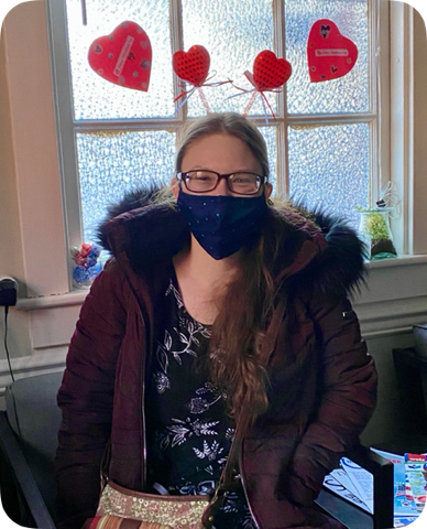 CompeerLeb's tweet image. Our Compeer friend Kristen dropped by the office to wish everyone a safe and happy Valentine's Day!