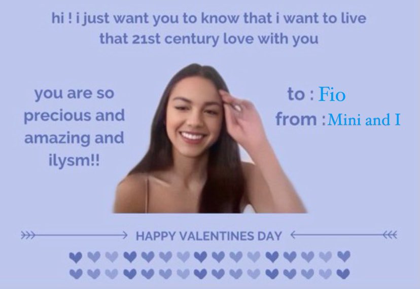 @pvygrade Happy Valentine's Day from @rcdrigosbaby, who helped me make some incredibly cute cards, and I:) Never forget how much you're loved!!