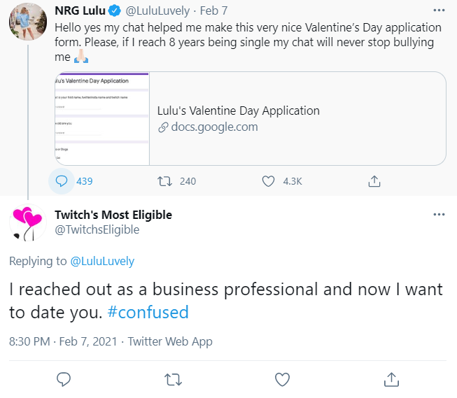 Also, just so we're properly documenting things... nice. Who's actually going to be dating people on this show?Professionalism is so important when you're asking people to fly to a random location. Glad Matt is a professional!
