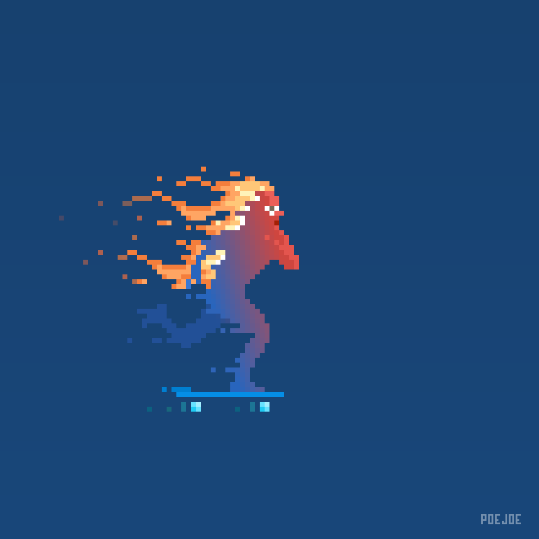 Poejoe_pixelart's tweet photo. "Skate" from #Bitember2020.
.
#bitember #pixelart #pixelartist #illustration #indiegame #gameart #minimalist #minimalistpixelart #art #pixel_dailies #skater #urbanskating #skating https://t.co/SjQRlVr6Px