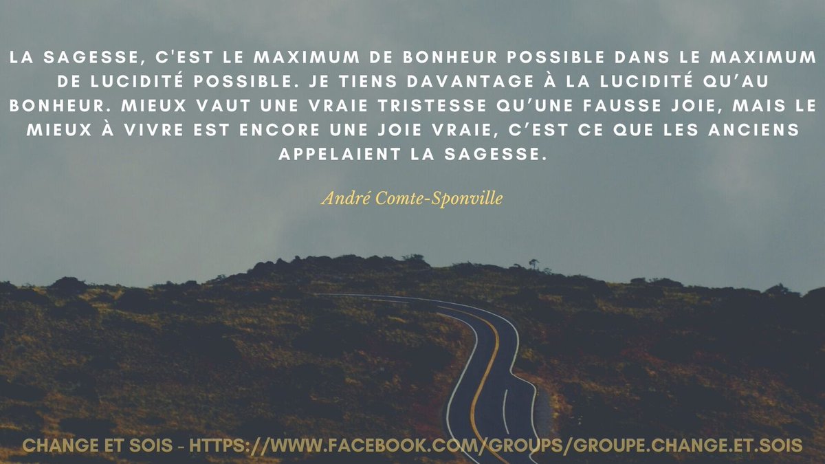 Groupe Facebook "Change et Sois", tous les dimanches à 18H en direct et en vidéo, lecture &amp; méditation partagées : facebook.com/groups/groupe.…