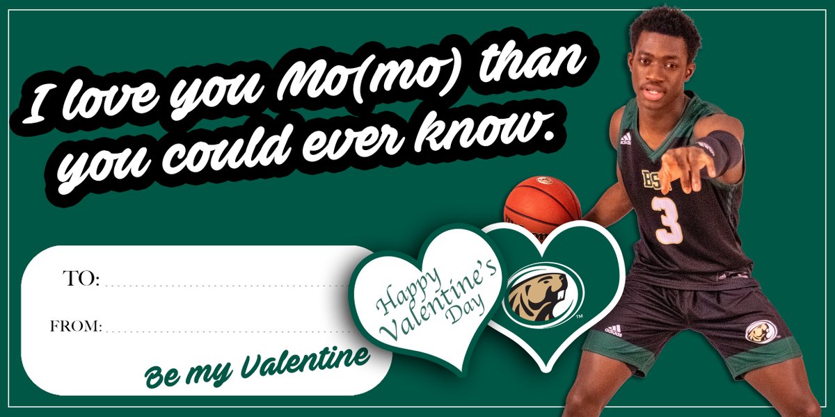 BSUBeaversMBB's tweet photo. It’s time to tip-off our love 💛

#HappyValentinesDay https://t.co/8FpingKvEU
