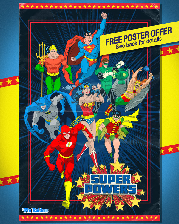 Many of you have asked if we’ll be restocking Series 1 pins, rest assured you’ll be able to get all 8 later this Spring! PLUS those who have collected all 8 pins will get a chance to enter this FREE POSTER OFFER! 💥💥💥

STAY TUNED FOR MORE DETAILS!
#SuperPinPowers #JusticeLeague