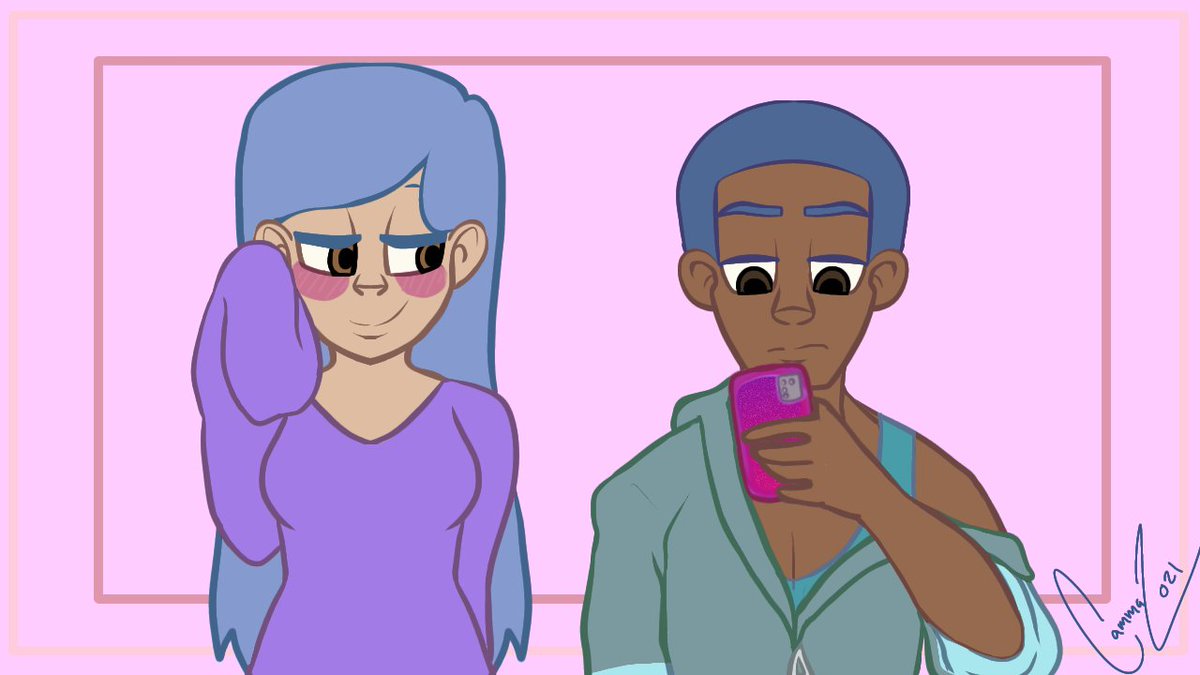 code99e's tweet image. This is the thumbnail for my recent video without text. Their names are Rumi and Jaye. (Jaye is shorter than Rumi)