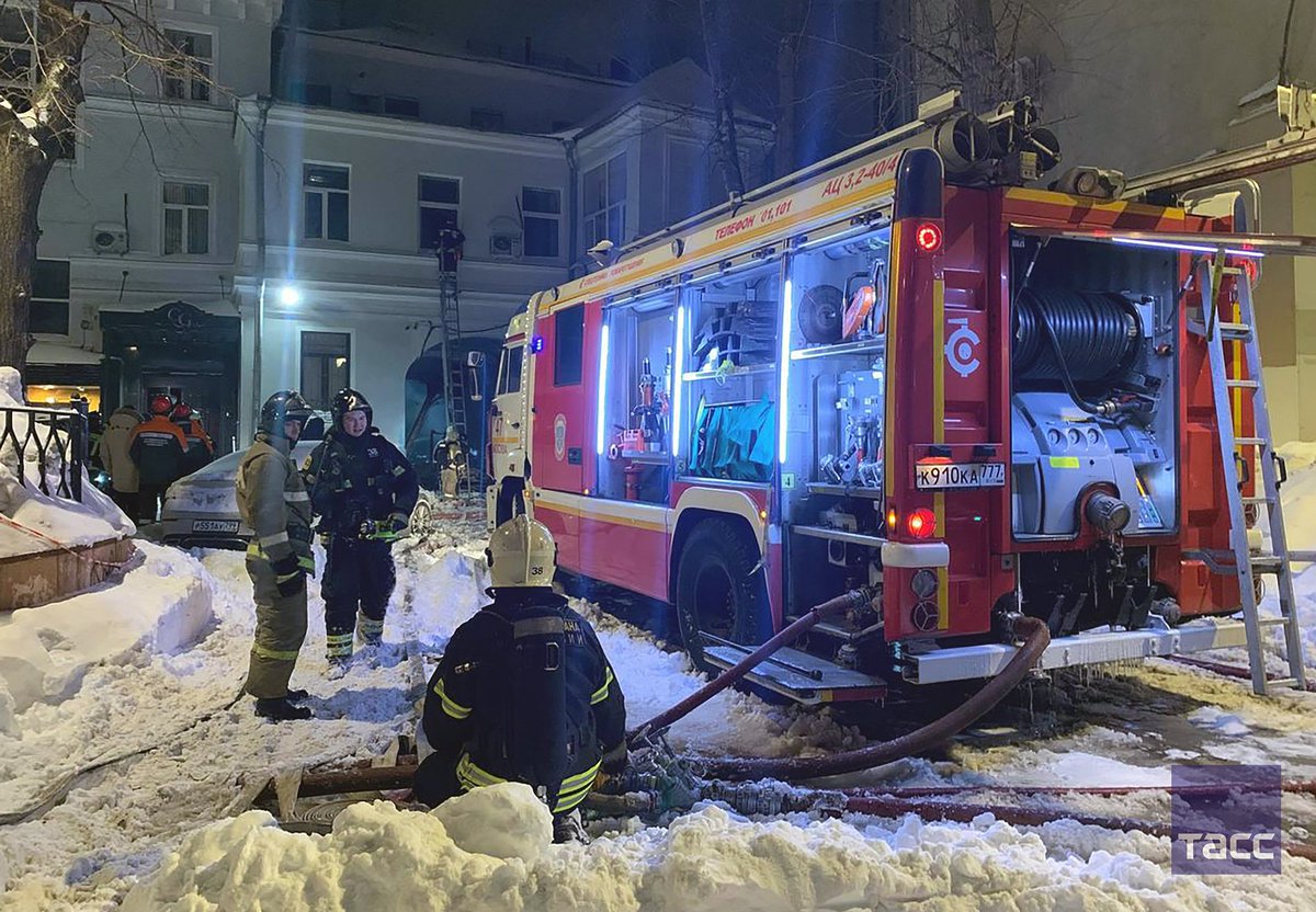 пожар в центре москвы