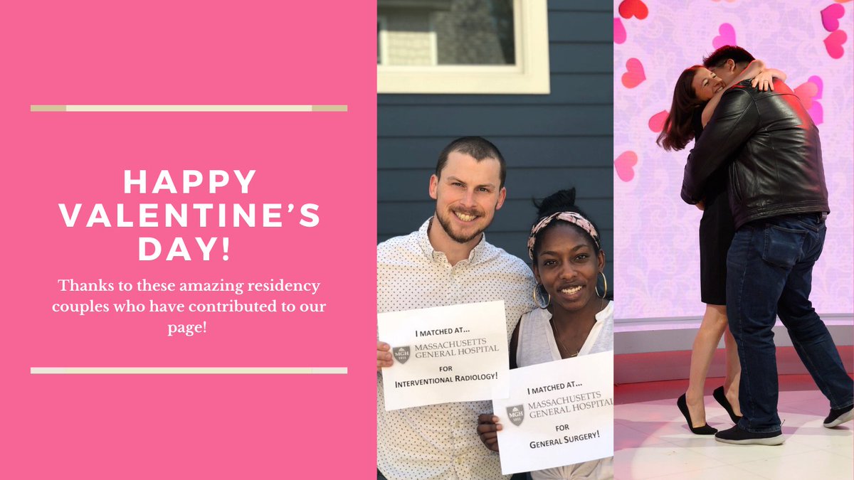 Happy Valentine’s Day! Thanks to all the amazing residency couples (including <a href="/joshuaellis2020/">Josh Ellis, MD</a> and <a href="/daniellis__/">Danielle Ellis, MD MTS</a>) who have contributed to our page. #CouplesMatch #MedTwitter #Match2021 #ValentinesDay