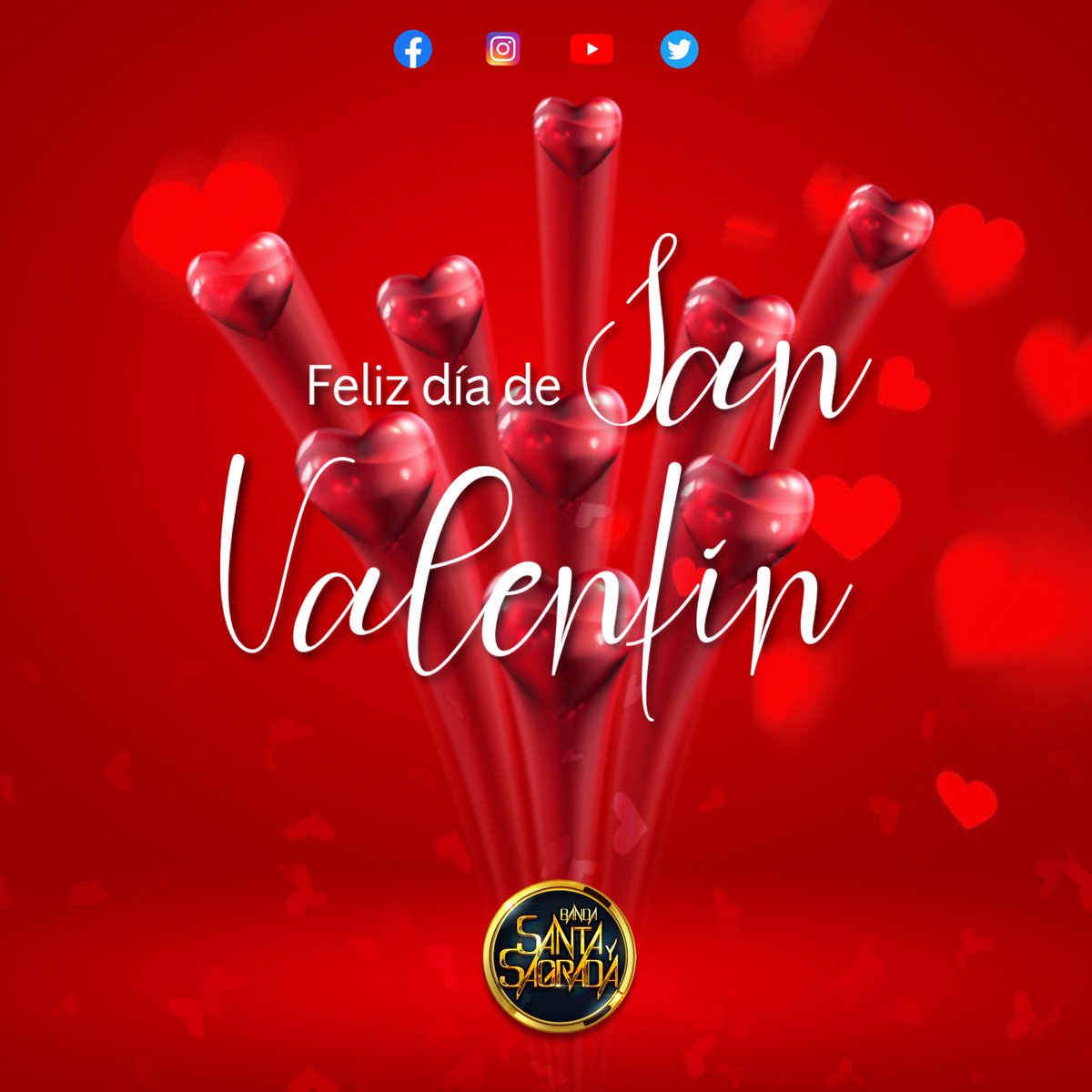 🥰 Que viva el amor 🥰 

Que pasen un muy bonito #DiaDelAmorYLaAmistad 💞🤗😍
•  
#14DeFebrero #FelizSanValentin #FelizDiaDelAmorYLaAmistad #BandaSantaYSagrada #SantaYSagrada