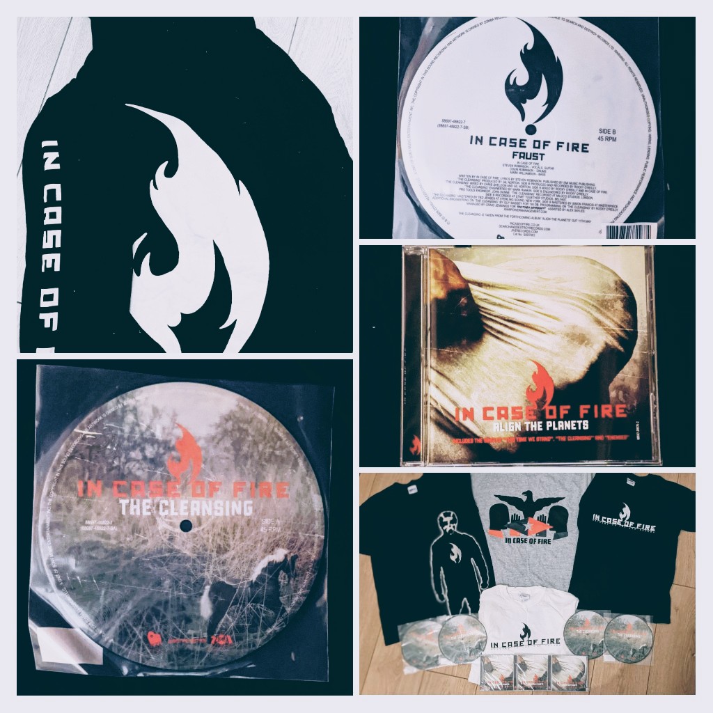 Hey guys, we've added some leftover merch to incaseoffire.bandcamp.com. Hope to get some new merch done pretty soon, but in the meantime if you haven't got the cd version of Align The Planets or the 7" vinyl single of The Cleansing, go check it out!