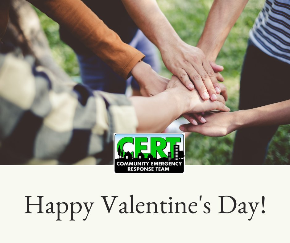 EscambiaCERT's tweet photo. We aim for our community to be prepared for emergencies. 
We hope you have a wonderful Valentine’s Day!
#Communitylove  #ValentinesDay https://t.co/sOOwG4v12W