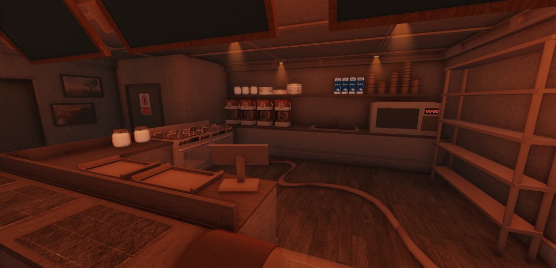 Skivaxic's tweet photo. 📦 New Kitchen and Storage room update ☕️
Still working on the coffee machine gear for the next update !

Might add a NPC as the cashier so leave your Roblox avatar and username in the comments.

Game link: https://t.co/NyrOe2iEtc

#RobloxDev #Roblox https://t.co/caT2lO0CRH