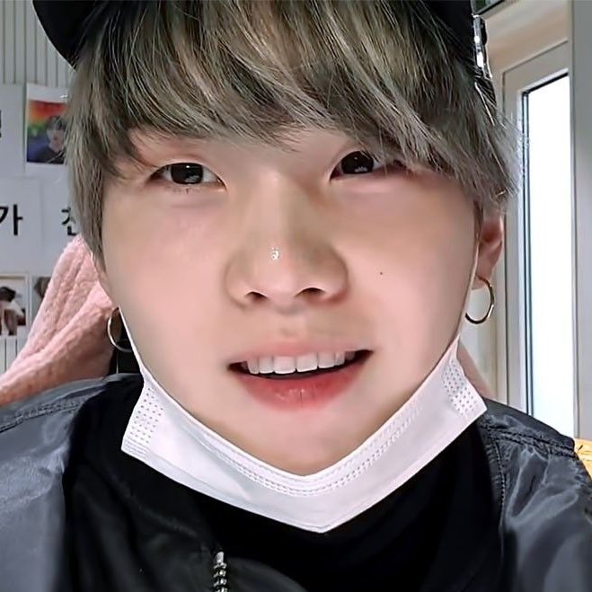 WHEN YOONGI HAS HIS MASK PULLED DOWN AND HIS CHEEKS GET ALL PUFFY AND SQUISH IS A CONCEPT IM PASSIONATE ABOUT — a thread