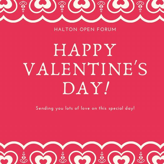 haltonopenforum's tweet photo. Happy Valentine’s Day to everyone on @HaltonOpenForum. https://t.co/KKfgaNAXds