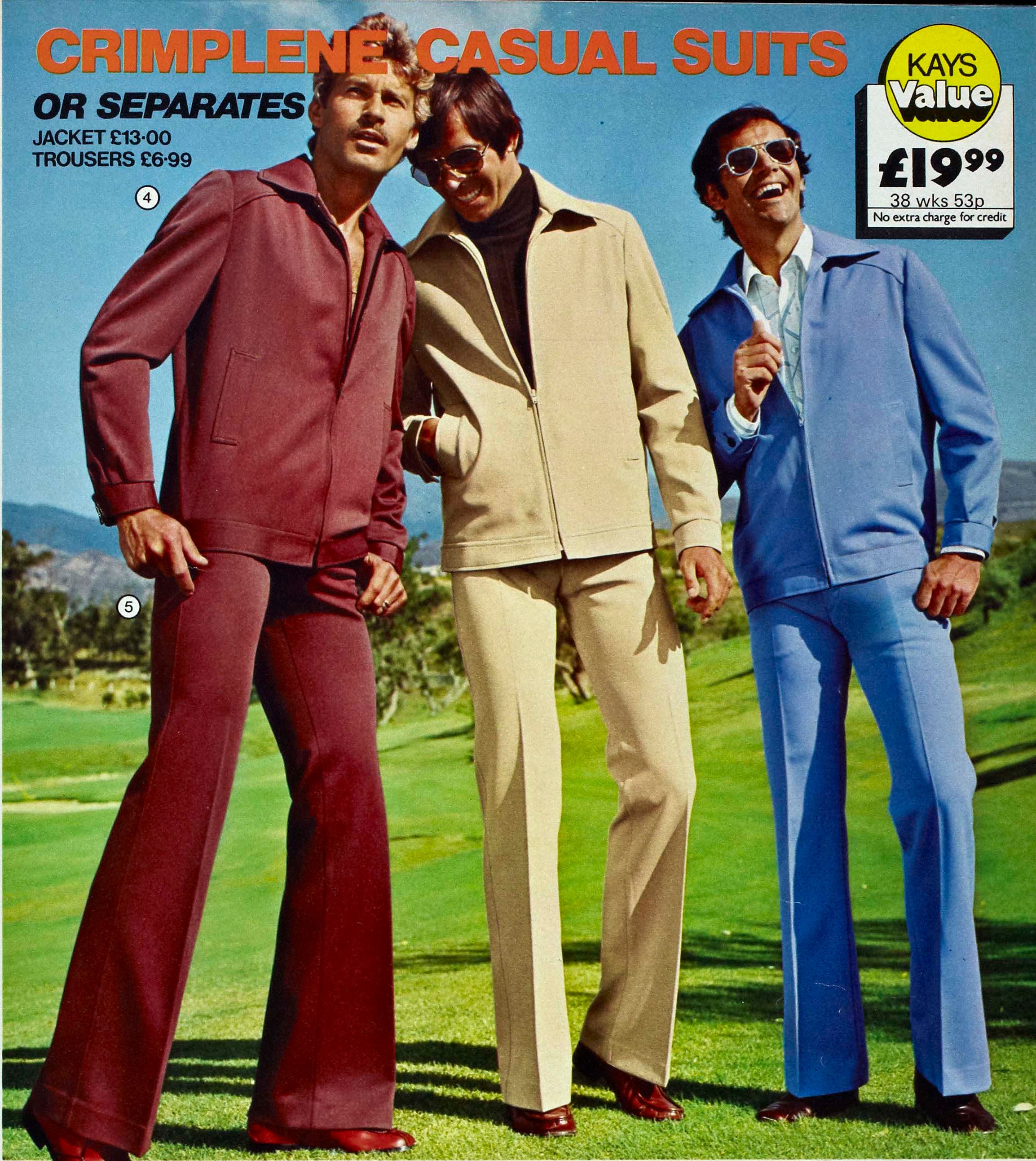 Flashbak.com on X: Crimplene Leisure Suits - Kays catalogue, 1977  https://t.co/arbuPc8zFf / X