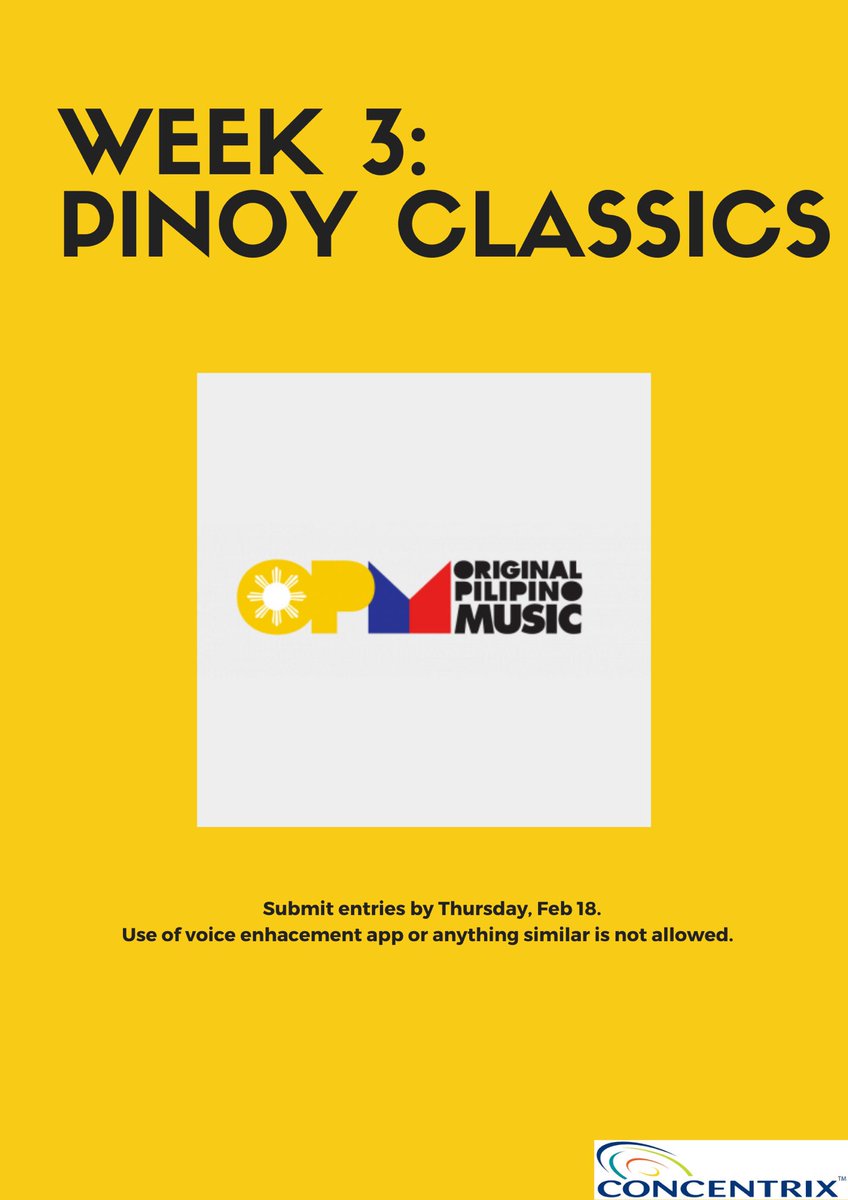 Raise your Mic Week 3 theme is out! ❤️💛💙🇵🇭🎶