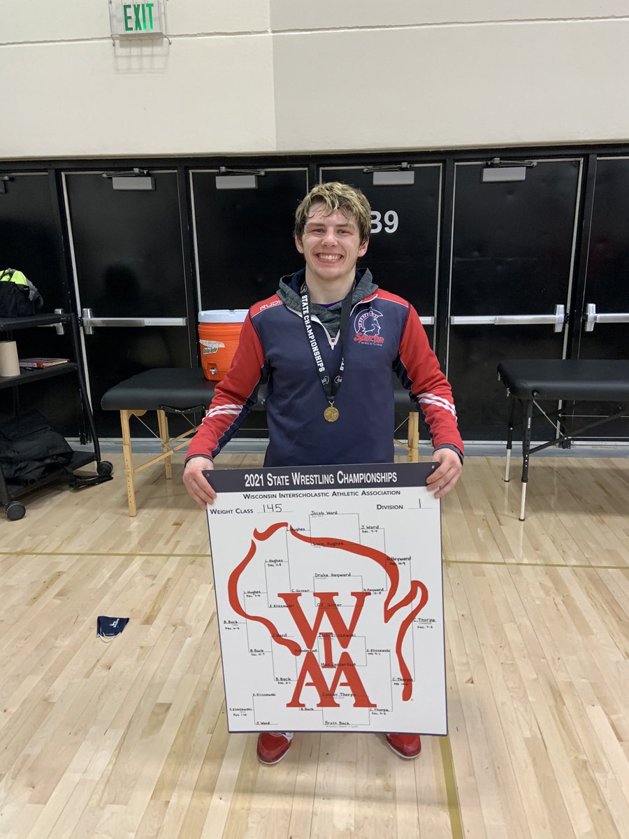 After an outstanding day of wrestling Connor Thorpe became the 2nd wrestler in school history and the first in 25 years to win a State Championship!