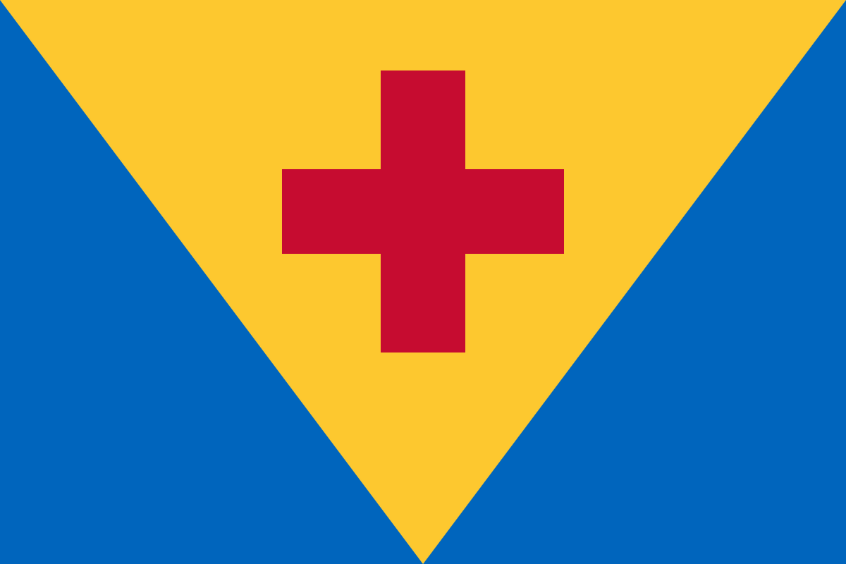 GLOUCESTER COUNTY: I made a flag out of a simplified version of the arms on the seal instead of slapping the entire seal onto a weirdly colored sheet. You wouldn't think that's such a radical idea would you?
