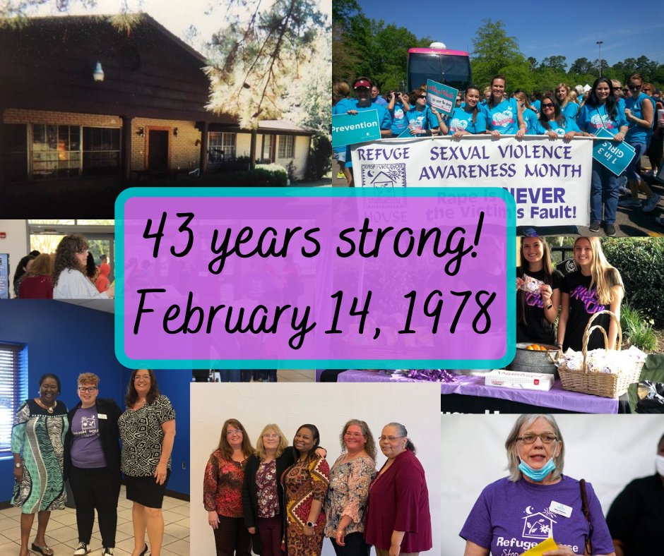 43 years ago, Refuge House began as an emergency shelter in Leon County.

Today, as we celebrate decades of serving the Big Bend Community, we would like to thank you all from the bottom of our hearts for the support you've provided us as we continue to grow.