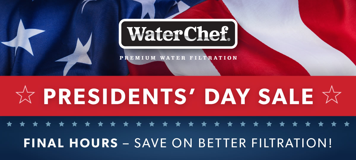 WaterChefFilter's tweet image. Don't miss out on your chance to elevate your water! Save on all systems today!!!