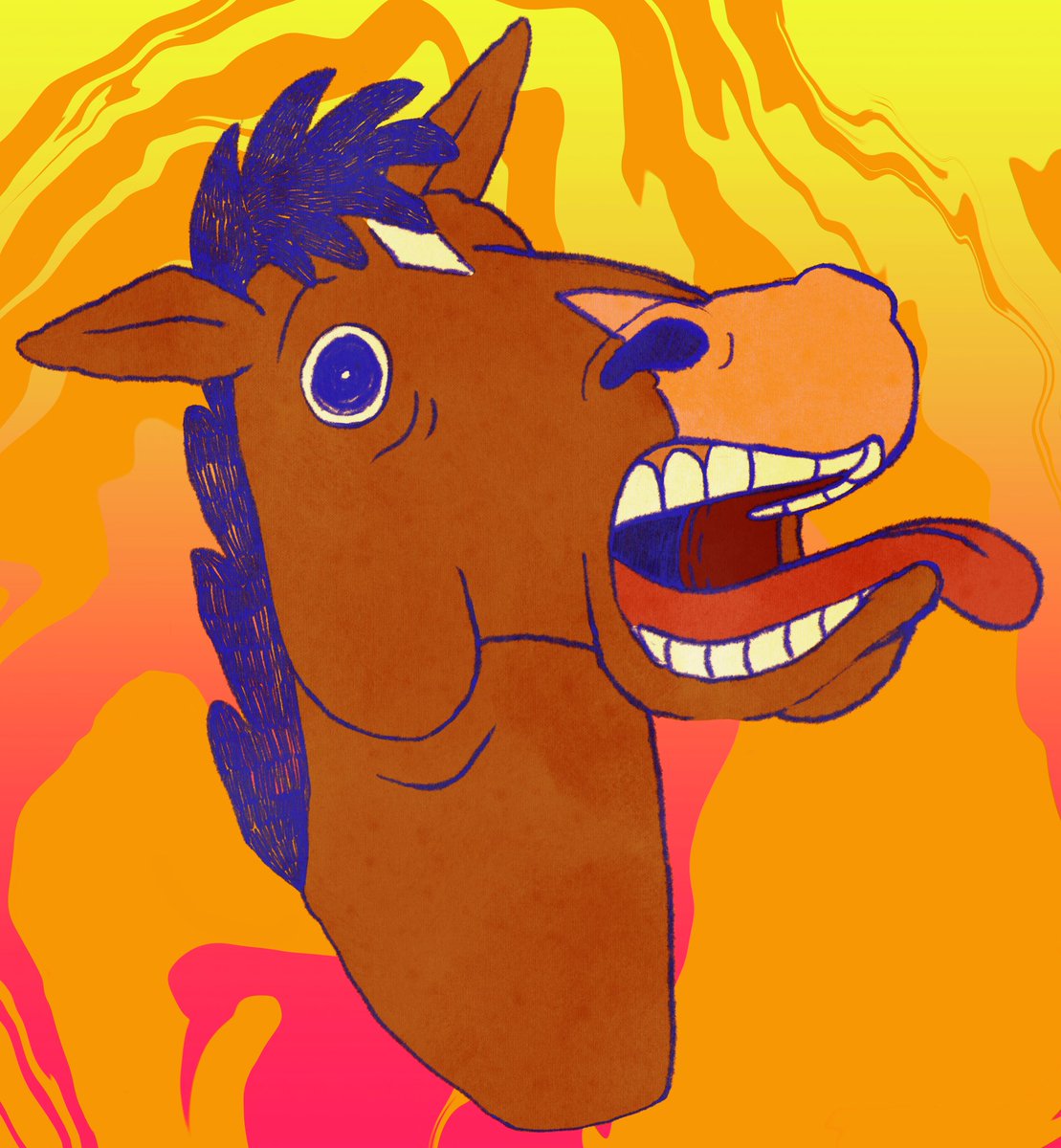 GoatCryptid's tweet photo. #BojackHorseman #fanart #cartoons #trippyart https://t.co/799RuRsSw2